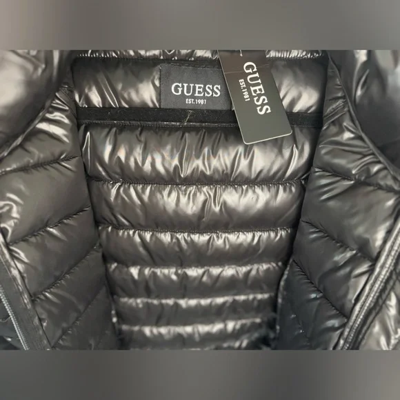 GUESS Women's Mid-Weight Hooded Balck Jacket Size 1X NWT - Picture 12 of 16